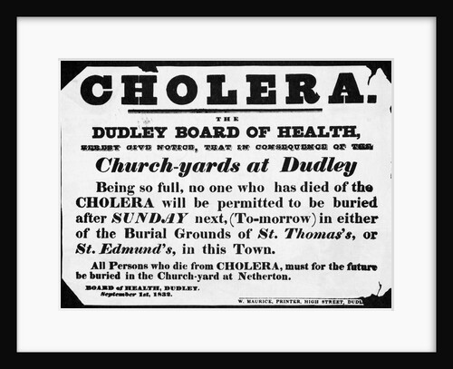Denial of Burial to Cholera Victims by Anonymous
