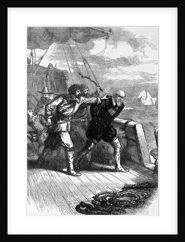 Henry Hudson Being Sent Off Of Ship by Anonymous