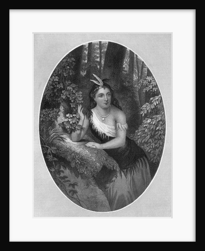 Portrait of Princess Pocahontas by Anonymous