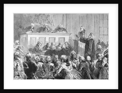 Illustration of the Trial of Peter Zenger In New York by Anonymous