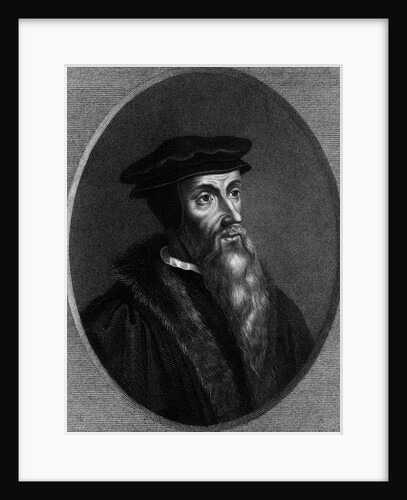 John Calvin In Undated Engraving by Anonymous