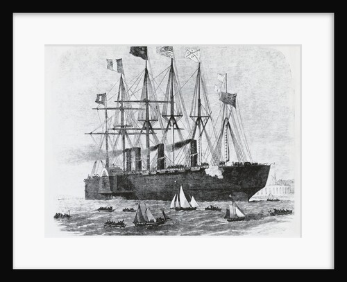 Steamship Sailing Amongst Smaller Ships by Anonymous