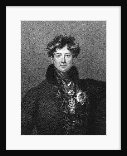 George Iv, King Of England; Engraving by Anonymous