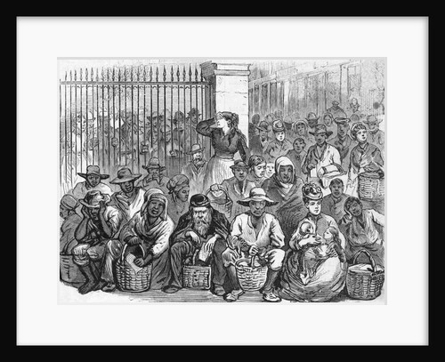 Hungry Citizens Seeking Food At Depot by Anonymous