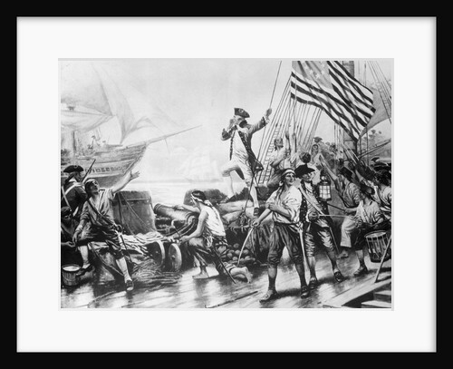 John Paul Jones Boarding The Serapis by Anonymous