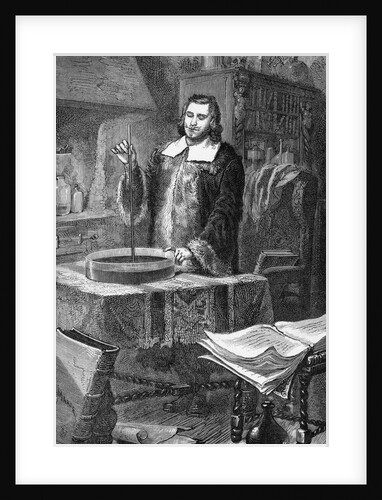 Evangelista Torricelli Invents Barometer by Anonymous