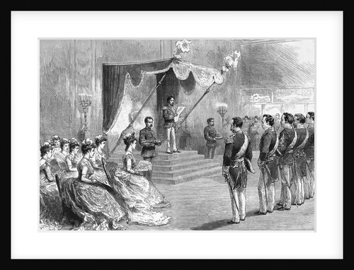 Print Depicting Emperor Mutsuhito Promulgating the New Constitution by Anonymous