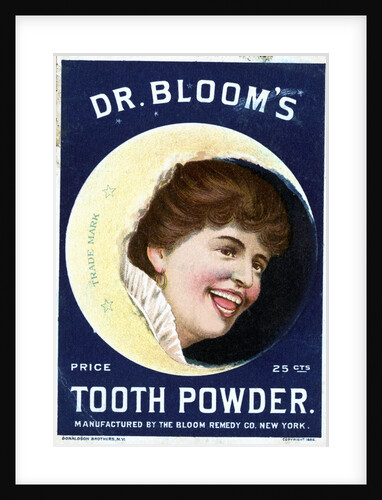 Cleaning Tooth Powder Girl Trade Card by Anonymous