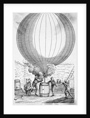 Filling Hydrogen Balloon In Paris by Anonymous