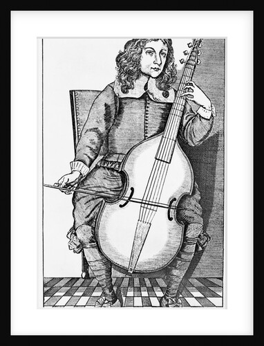 Man Holding And Playing Viola by Anonymous