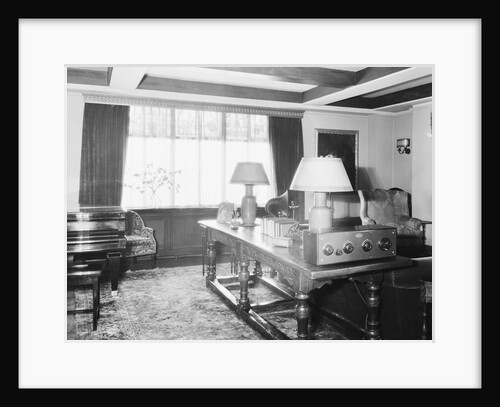 Interior Of Home With Early Radio by Anonymous
