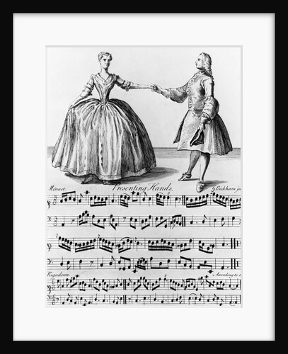 Sheet Music With Illustration by Anonymous