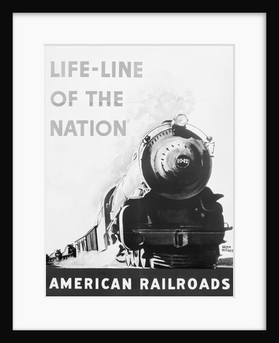 Poster Of Railroad Train by Anonymous