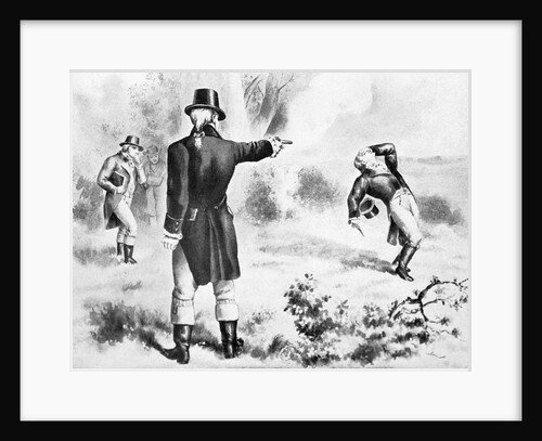 Illustration of the Duel Between Alexander Hamilton and Aaron Burr by Anonymous