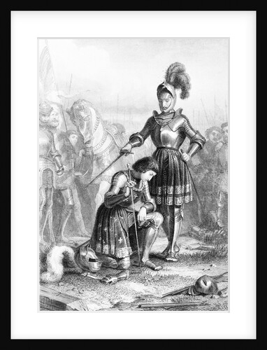 Accolade Conferring Knighthood On Field by Anonymous