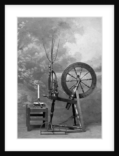 Old Time Spinning Wheel by Anonymous