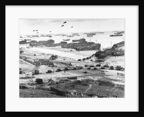 Allied Forces at a Beach in Normandy by Anonymous