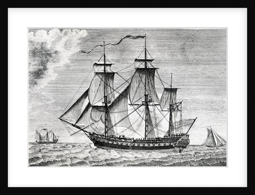 Ship Frigate United States by Anonymous