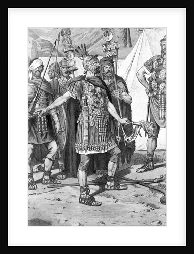 Lithograph Of Roman Officer by Anonymous