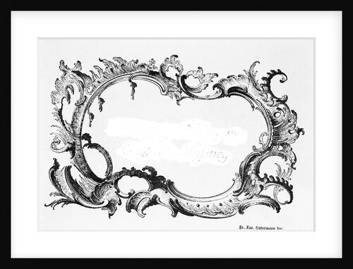 Engraving Of Baroque Frame by Anonymous