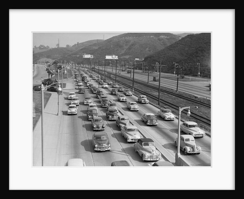 Traffic On Hollywood Freeway by Anonymous