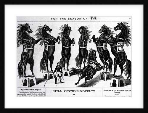 Horses Performing In Circus by Anonymous