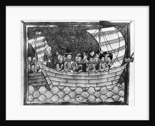 Ship Sailing With Knights, Cleric At Rud by Anonymous
