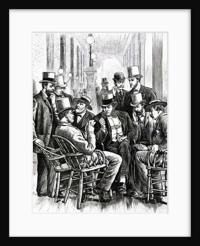 Group Of Men Sitting And Listening by Anonymous