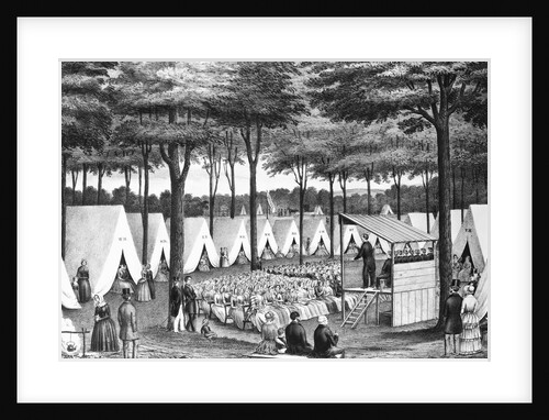 Methodist Camp Meeting 1850 by Anonymous