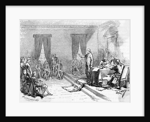 George Washington At Constitutional Conv by Anonymous