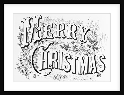 Poster Saying Merry Christmas by Anonymous