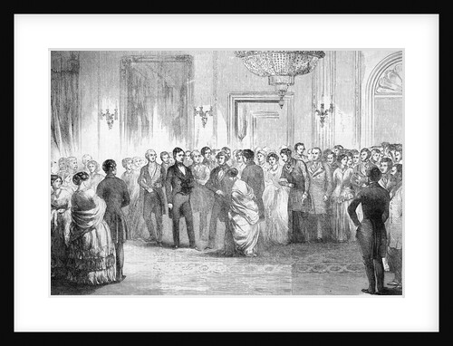 President Pierce At A White House Recept by Anonymous