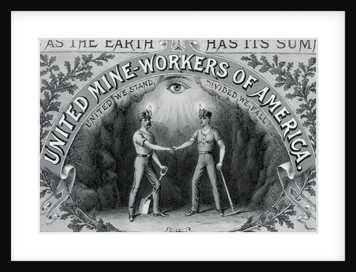Lithograph with United Mine Workers of America Emblem by Anonymous