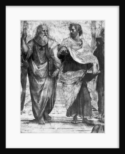 Detail Showing Plato and Aristotle from The School of Athens By Raphael by Anonymous