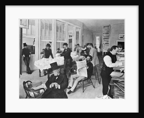 Edouard Degas Painting Of Cotton Market by Anonymous