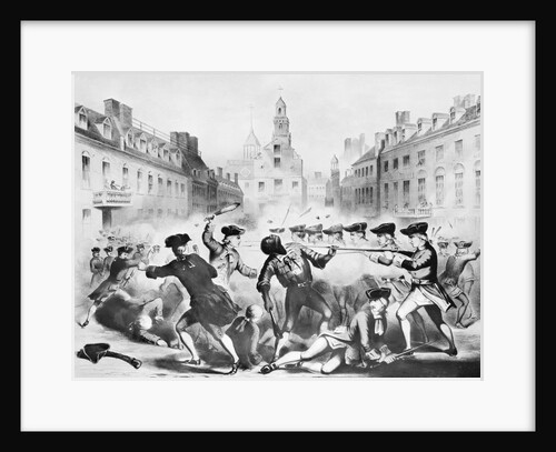 Boston Massacre, March 5th, 1770 Lithograph by Anonymous