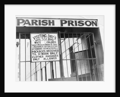 Segregation Sign At New Orleans Prison by Anonymous