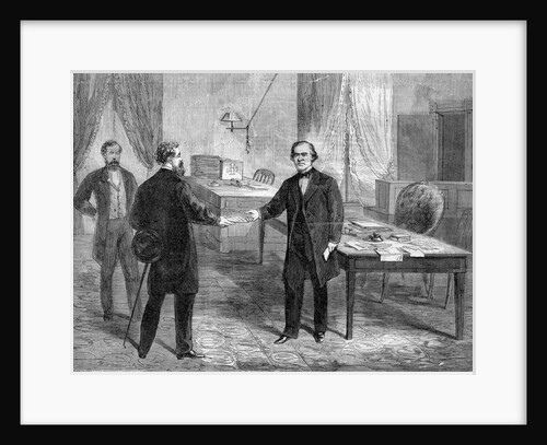 Woodcut Of Andrew Johnsons Impeachment by Anonymous