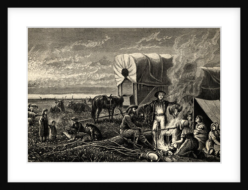 Emigrants To The West Illustration by Anonymous