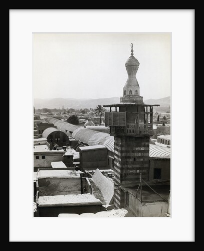Minaret and Rooftops in Syrian Town by Anonymous