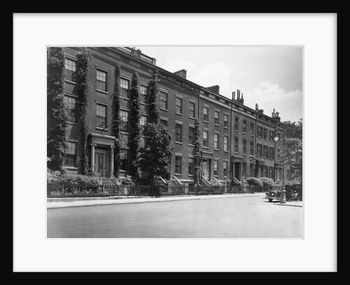Brownstones Along Washington Square by Anonymous