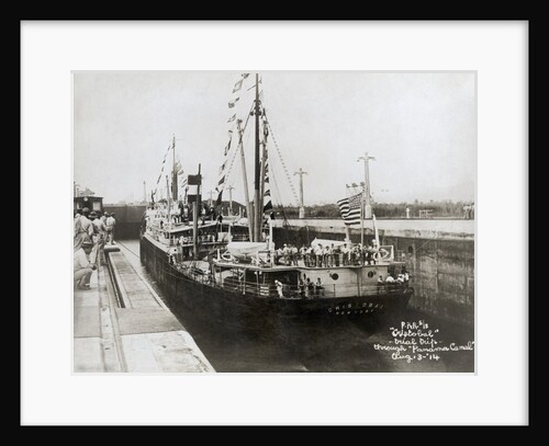 S.S. Cristobal Entering Lock on Trial Trip Through Panama Canal by Anonymous
