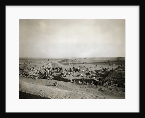 Excavation near Great Pyramid and Sphinx by Anonymous