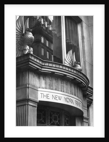 Facade of New York Trust Co by Anonymous