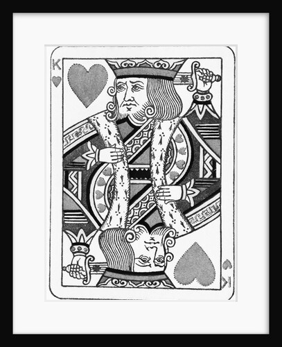King of Hearts Playing Card by Anonymous