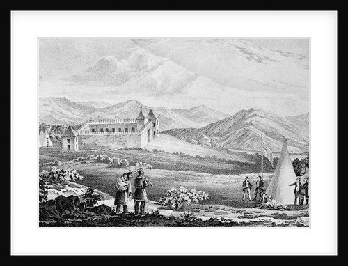 Lithograph Of Ft. Laramie, Wyoming by Anonymous