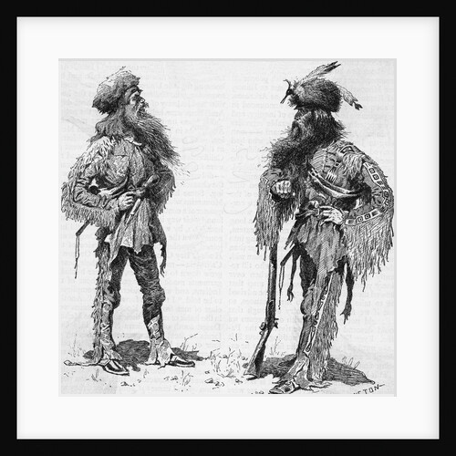 Two Trappers Standing Full Length by Anonymous