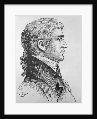 Meriwether Lewis In Woodcut by Anonymous