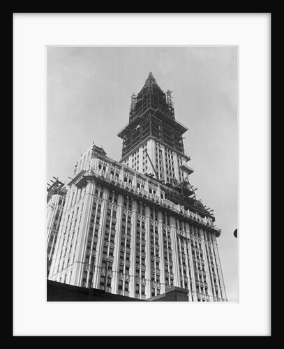 Woolworth Building Under Construction by Anonymous