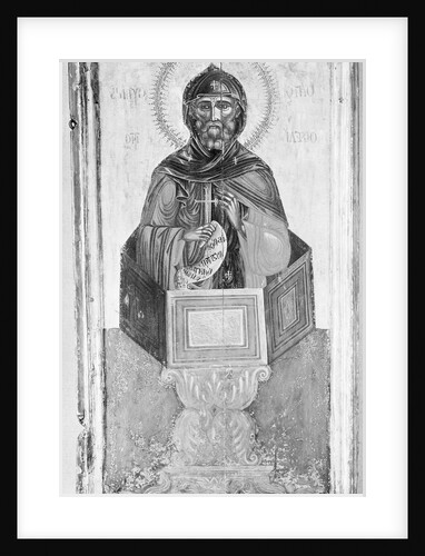 St. Simeon Sitting On A Column by Anonymous